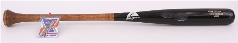 2007-08 Gary Sheffield Detroit Tigers Akadema Professional Model Game Used Bat (MEARS A7)