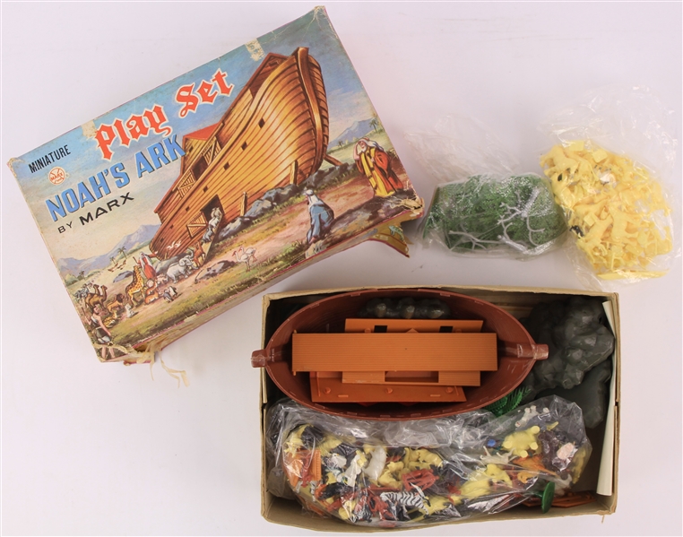 1960s Noahs Ark Miniature Playset by Marx w/ Original Box