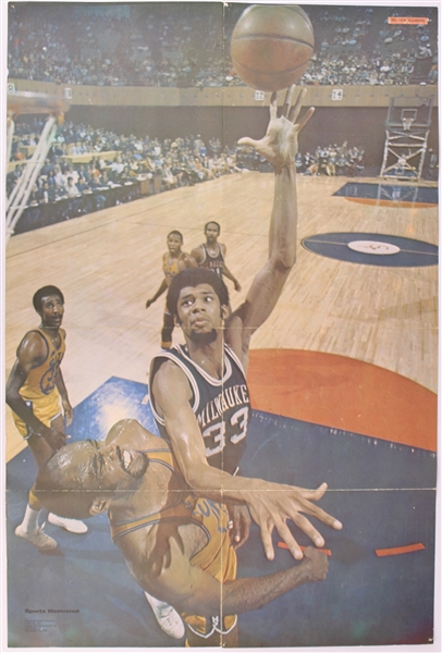1971 Lew Alcindor Oscar Robertson Milwaukee Bucks 24" x 36" Sports Illustrated Posters - Lot of 2