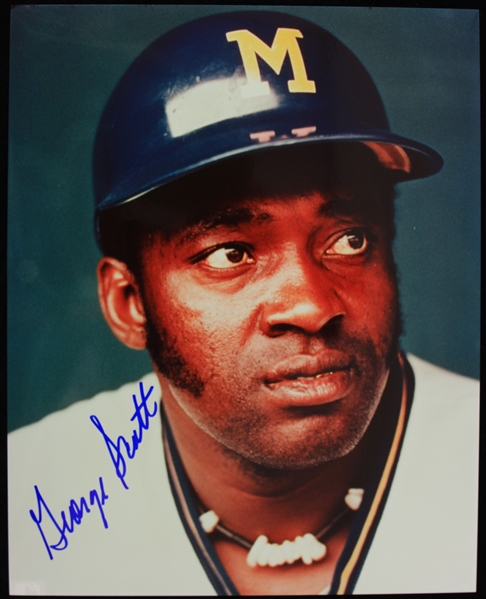 1990s George Scott Milwaukee Brewers Signed 8" x 10" Photo (JSA)