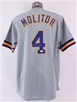 2019 Paul Molitor Milwaukee Brewers Signed Jersey (*JSA*)