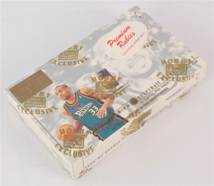 1996-97 SkyBox Premium Series 1 Basketball Trading Cards Unopened Hobby Box w/ 24 Packs (Possible Kobe Bryant Rookie)