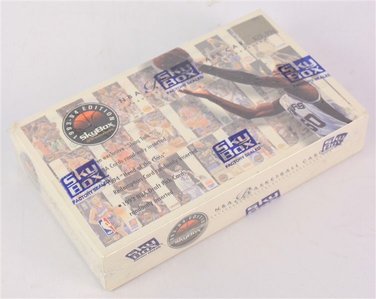 1993-94 SkyBox Basketball Trading Cards Unopened Hobby Box w/ 36 Packs