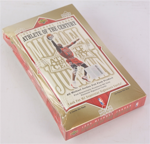 1999 Upper Deck Michael Jordan Athlete of the Century Basketball Trading Cards Unopened Hobby Box w/ 24 Packs