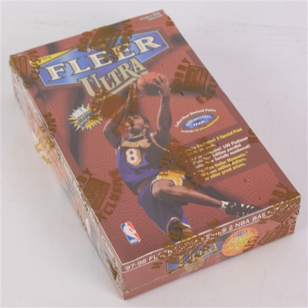 1997-98 Fleer Ultra Series 2 Basketball Trading Cards Unopened Hobby Box w/ 24 Packs