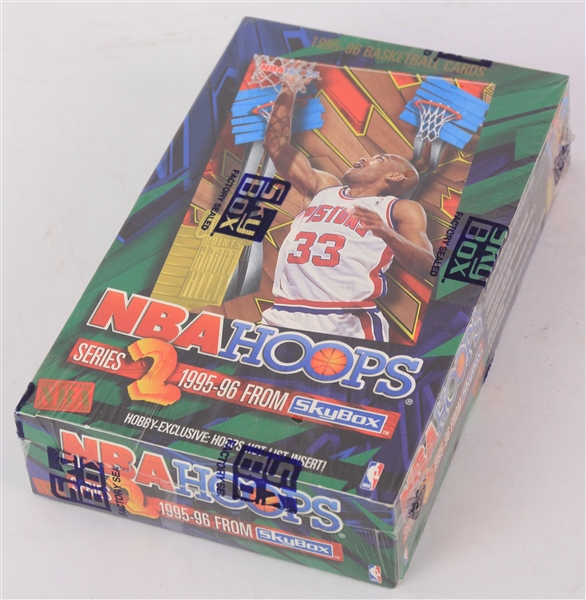 1995-96 NBA Hoops Series 2 Basketball Trading Cards Unopened Hobby Box w/ 48 Packs
