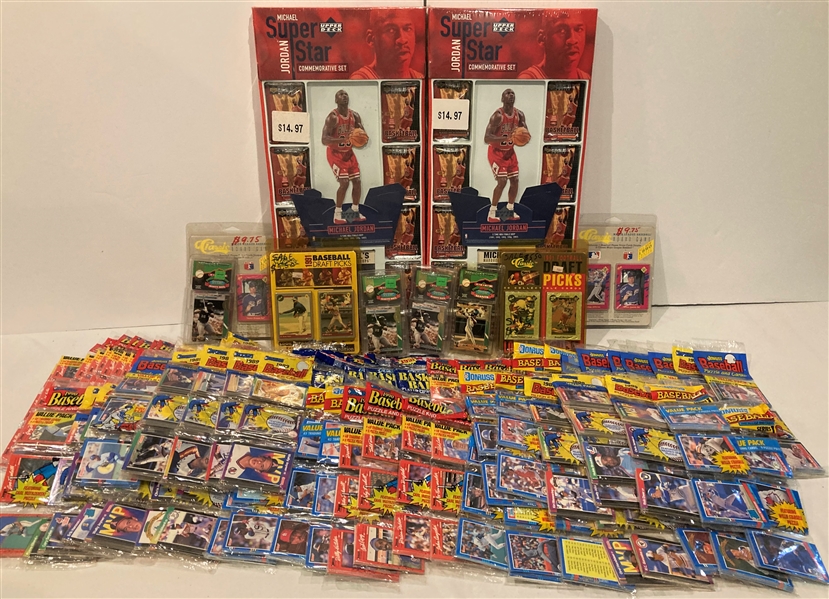 1990s Basketball, Baseball, Football Trading Cards Including Donruss, Fleer, Upper Deck & more 
