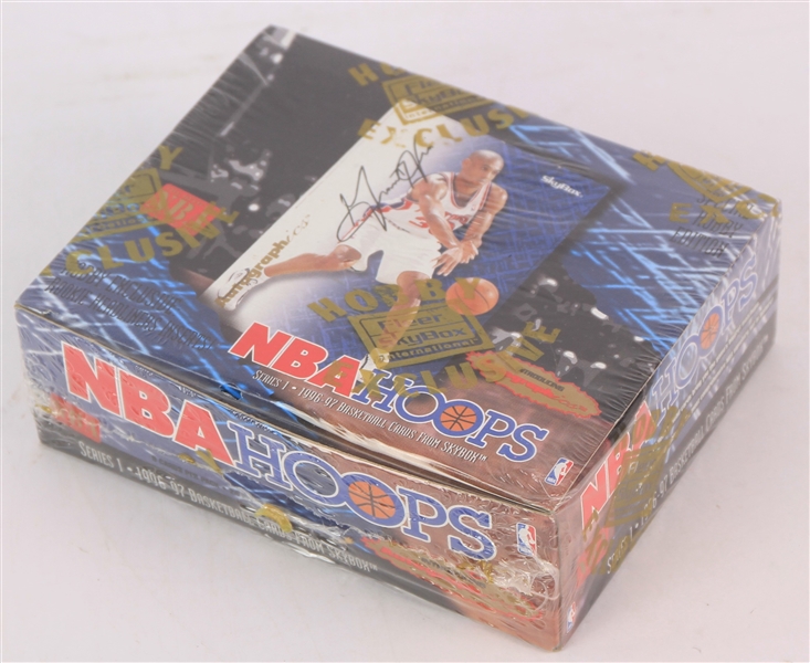 1996-97 NBA Hoops Series 1 Basketball Trading Cards Unopened Hobby Box w/ 24 Packs