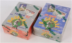 1993 Fleer Baseball Trading Cards Unopened Hobby Boxes w/ 36 Packs - Lot of 2