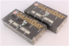 1992 NFL GameDay Football Trading Cards Unopened Hobby Boxes w/ 36 Packs - Lot of 2