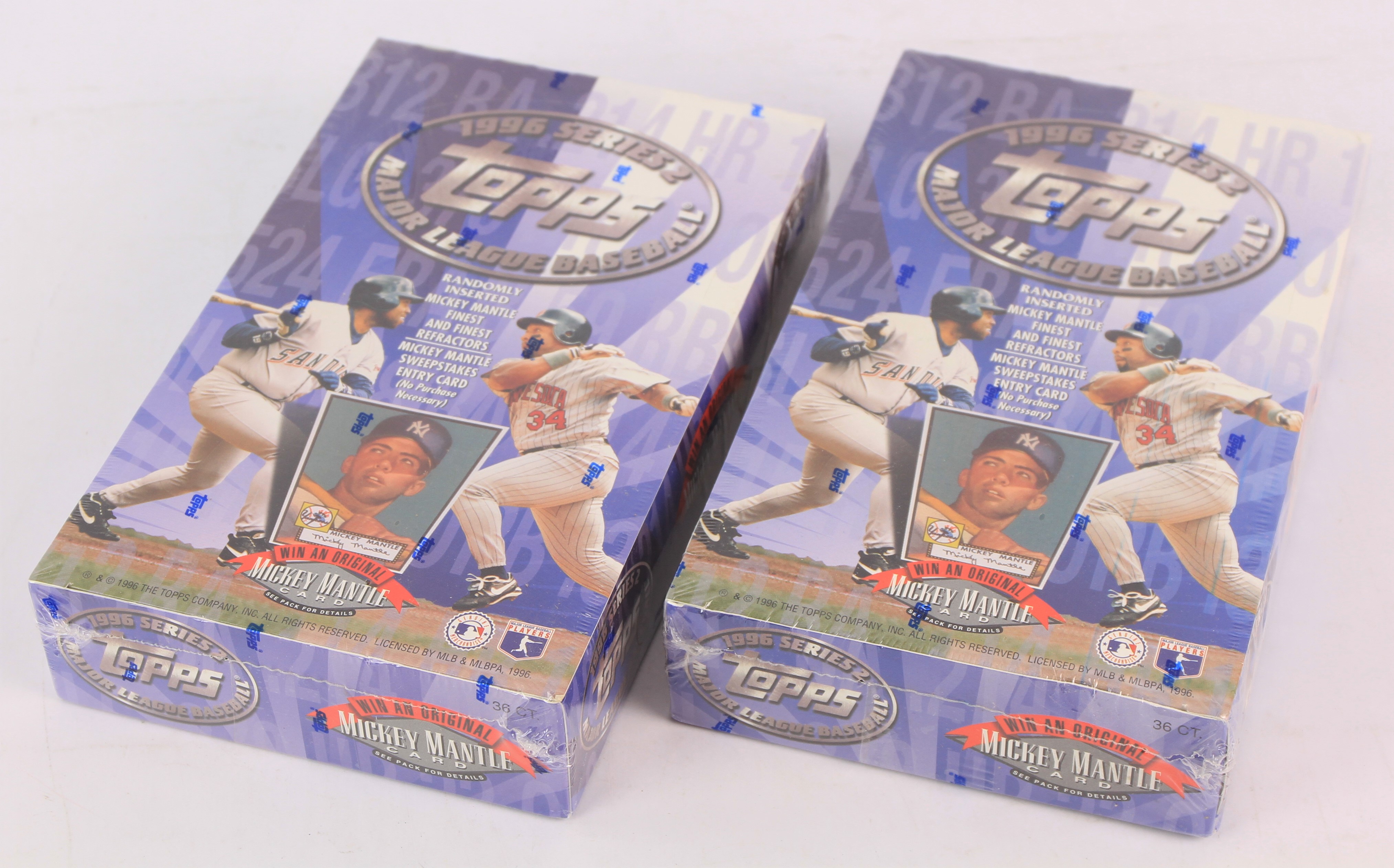 Lot Detail 1996 Topps Series 2 Baseball Trading Cards Unopened Hobby
