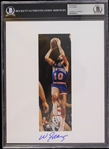 2000s Walt Frazier New York Knicks Signed 8" x 10" Photo (Beckett Slabbed Authentic)