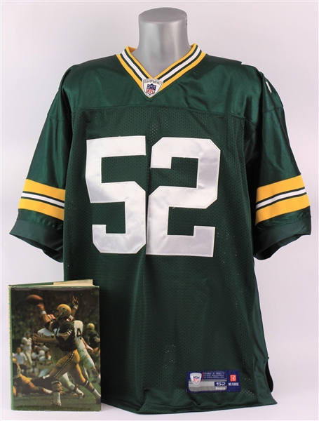 1970s-2000s Green Bay Packers Signed Items - Lot of 2 w/ Bart Starr Hardcover Book & Clay Matthews Jersey (JSA)