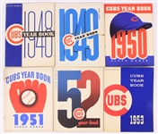 1948-57 Chicago Cubs Team Yearbooks - Lot of 10