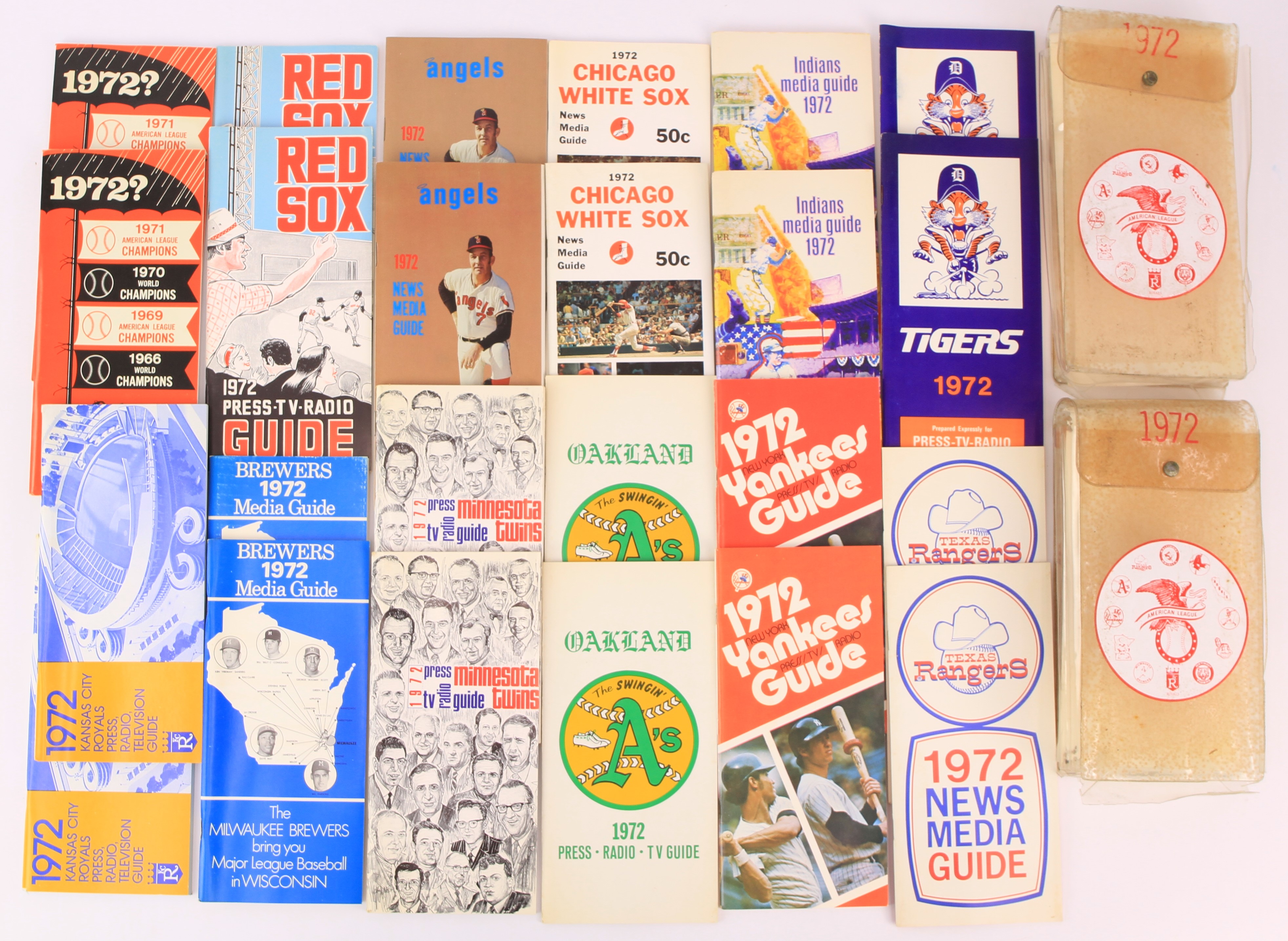 Lot Detail - 1972 American League Teams Media Guide Complete Sets - Lot ...