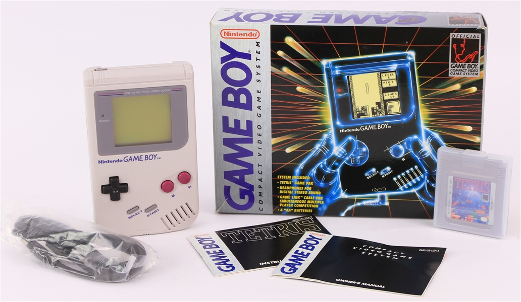 Lot Detail 1989 Nintendo Game Boy Video Game System in Original Box w/ Tetris Game Cartridge