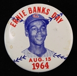 1964 (August 15) Ernie Banks Day Chicago Cubs 2" Pinback Button
