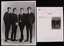 1962 The Beatles 11" x 14" Black & White Group Photo