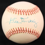 1985-89 Bill Dickey New York Yankees Signed OAL Brown Baseball (JSA)