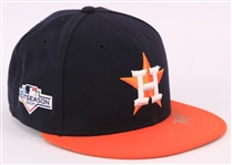 2019 Yordan Alvarez Houston Astros Signed Postseason Issued Cap (MEARS LOA/JSA/MLB Hologram)