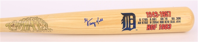 1990s George Kell Detroit Tigers Signed Cooperstown Collection Hall of Fame Bat (JSA)