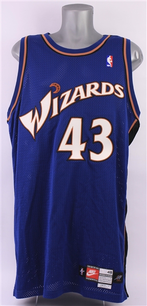1999-2000 Lorenzo Williams Washington Wizards Signed Game Worn Road Jersey (MEARS LOA/JSA)