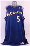 1997-98 Juwan Howard Washington Wizards Road Jersey (MEARS A5)