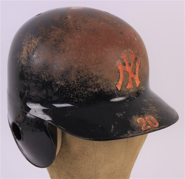 2007 Jorge Posada New York Yankees Game Worn Batting Helmet (MEARS LOA)