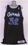 1995-96 Shaquille ONeal Orlando Magic Road Jersey (MEARS A5)