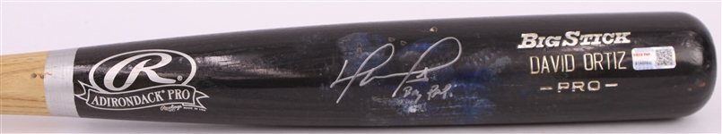 2009 David Ortiz Boston Red Sox Signed Rawlings Adirondack Professional Model Game Used Bat (MEARS A8.5/JSA & PSA/DNA GU 8.5)