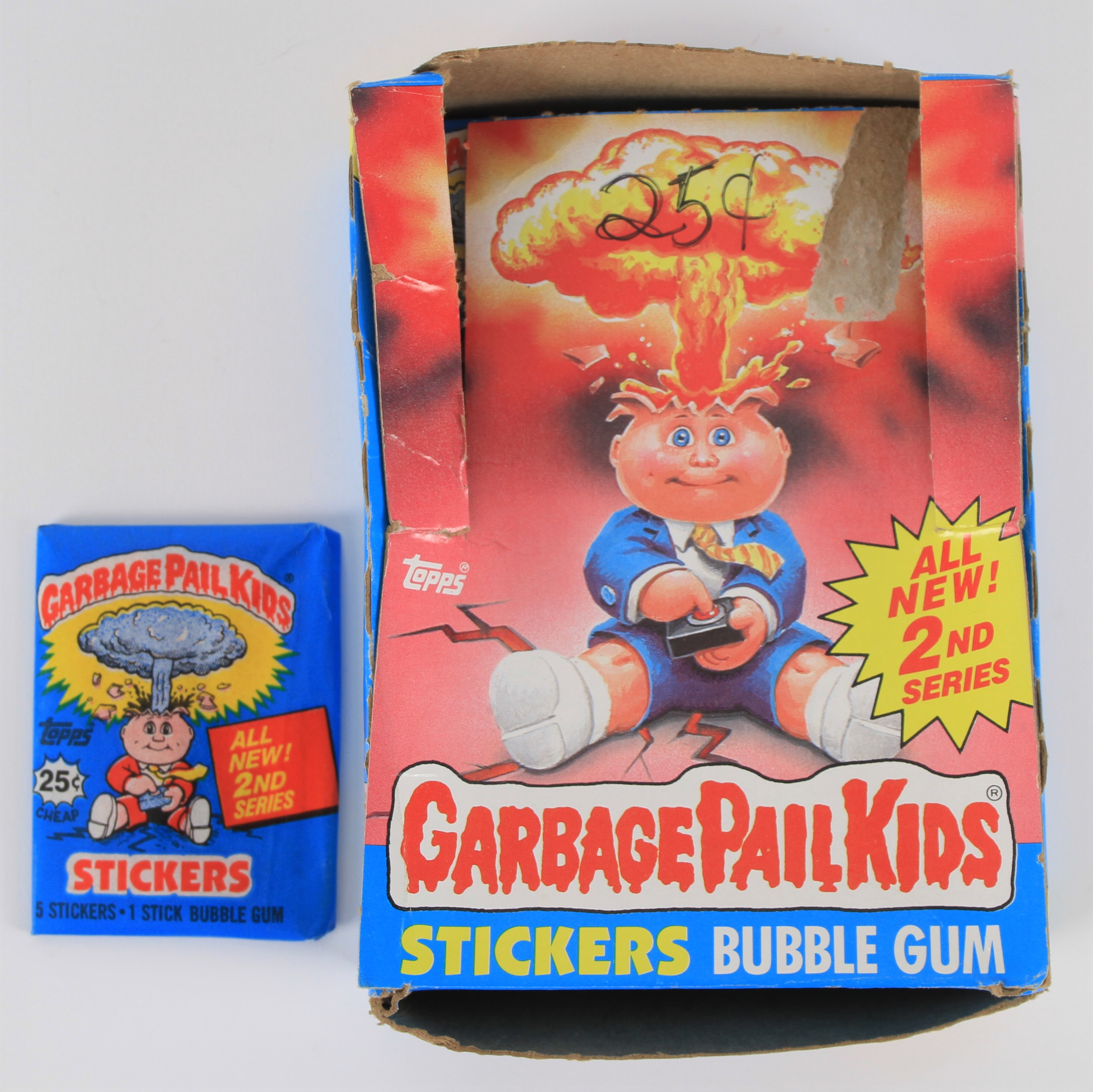 Lot Detail - 1985 Garbage Pail Kids 2nd Series Sticker Cards Hobby Box ...