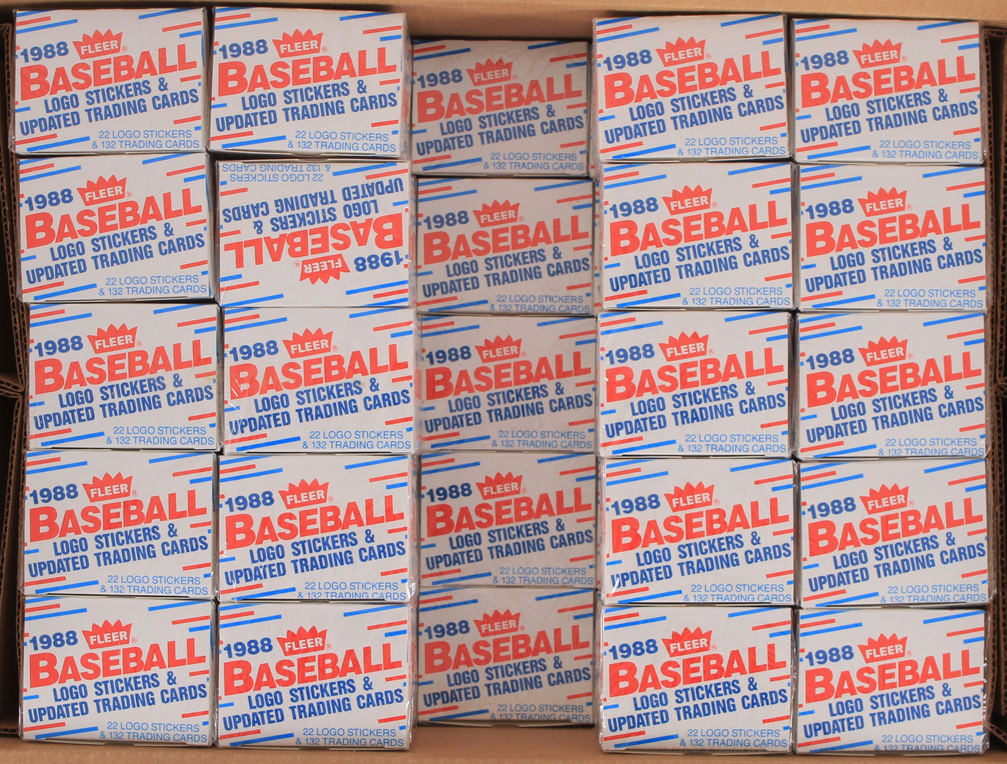 Fleer 1987, 1988 Baseball card sets. Factory