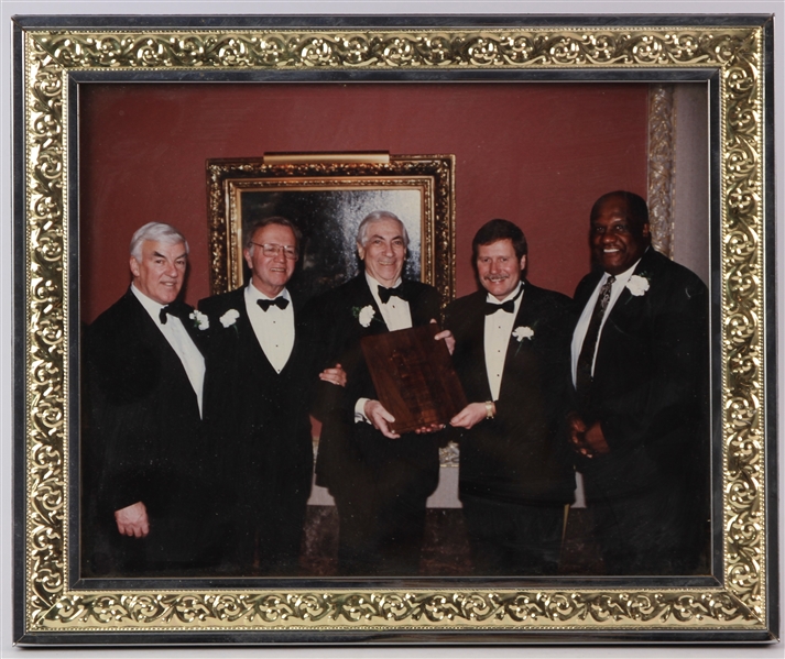 1990s Willie Davis Green Bay Packers Ben Barkin Great Circus Parade 9.5" x 11.5" Framed Photo