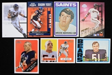 1972-2002 Football & Baseball Trading Card Collection - Lot of 7 w/ Archie Manning Rookie, Brian Urlacher & More 