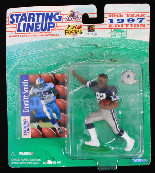 1997 Emmitt Smith Dallas Cowboys MOC Starting Lineup Action Figure
