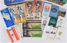 1972-2013 Milwaukee Brewers Media Guide & MLB Employee Guides - Lot of 42