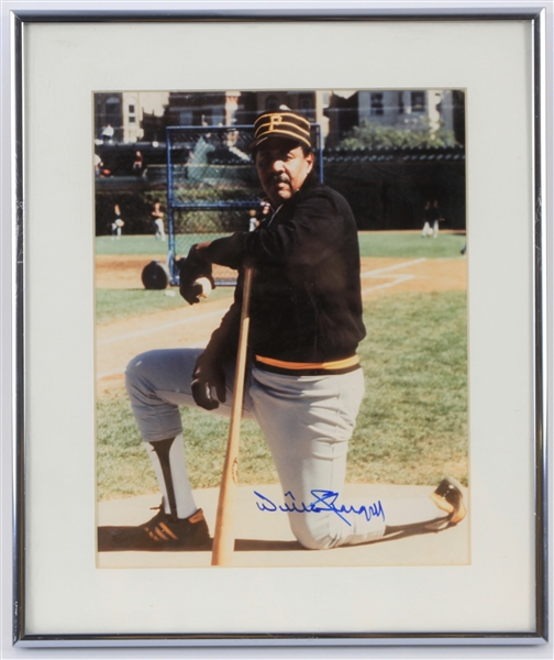 1970s Willie Stargell Pittsburgh Pirates Signed 10.5" x 12.5" Framed Photo (JSA)