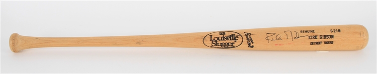 1993-95 Kirk Gibson Detroit Tigers Signed Louisville Slugger Professional Model Bat (MEARS LOA/JSA)