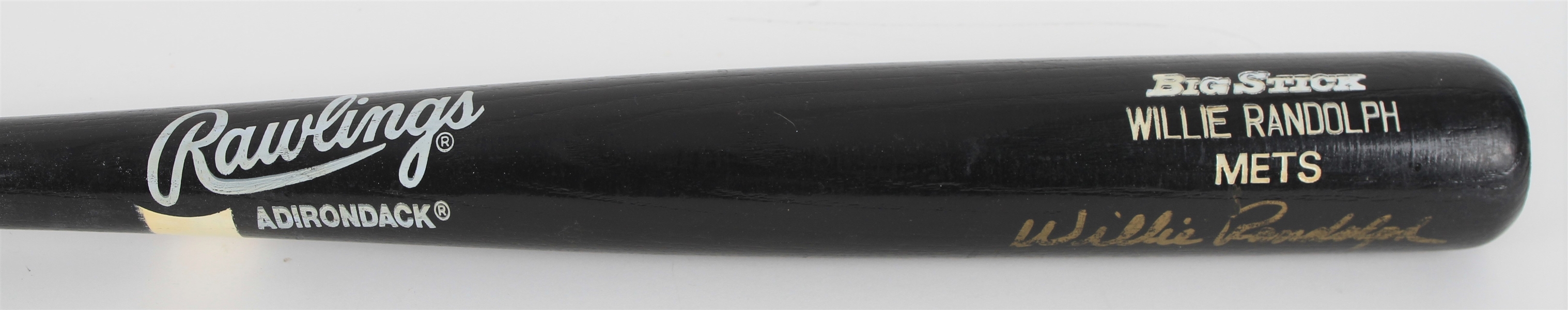 1992 Willie Randolph New York Mets Signed Rawlings Adirondack Professional Model Bat (MEARS LOA/JSA)