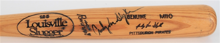 1991-94 Andy Van Slyke Pittsburgh Pirates Signed Louisville Slugger Professional Model Bat (MEARS LOA/JSA)