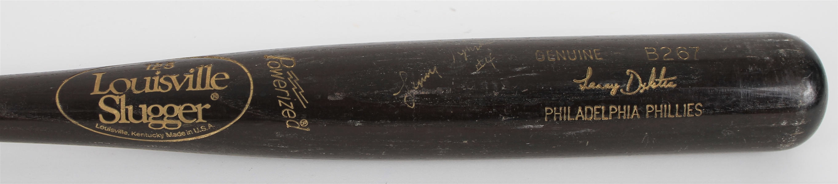 1991-96 Lenny Dykstra Philadelphia Phillies Signed Louisville Slugger Professional Model Bat (MEARS LOA/JSA)