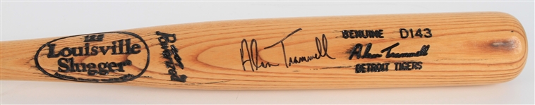1991-96 Alan Trammell Detroit Tigers Signed Louisville Slugger Professional Model Bat (MEARS LOA/JSA)