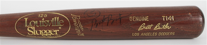 1991-97 Brett Butler Los Angeles Dodgers Signed Louisville Slugger Professional Model Bat (MEARS LOA/JSA)