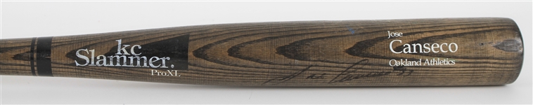 1990-92 Jose Canseco Oakland Athletics Signed KC Slammer Professional Model Bat (MEARS LOA/JSA)