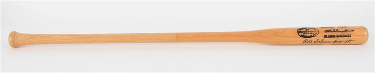 1990's Red Schoendienst St. Louis Cardinals Signed H&B Louisville Slugger Fungo Bat (MEARS LOA/JSA)