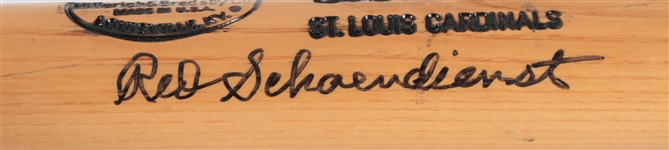 1990's Red Schoendienst St. Louis Cardinals Signed H&B Louisville Slugger Fungo Bat (MEARS LOA/JSA)