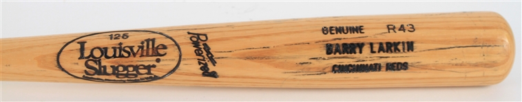 1991-97 Barry Larkin Cincinnati Reds Louisville Slugger Professional Model Bat (MEARS A5)