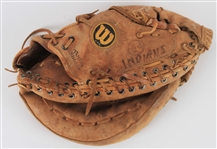 1990s Tom Candiotti Steve Sparks Signed Game Worn Wilson Knuckle Ball Catchers Mitt (MEARS LOA/JSA)