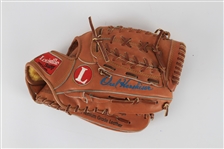 1989 Orel Hershiser Los Angeles Dodgers Signed Louisville Slugger Professional Model Fielders Mitt (MEARS LOA/JSA)