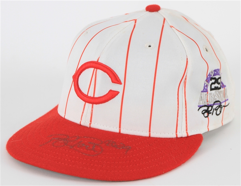 1998 Bret Boone Cincinnati Reds Signed Coors Field All Star Game Cap (MEARS LOA/JSA)